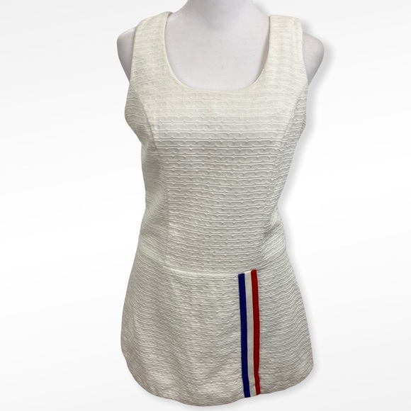 Vintage Dresses & Skirts - Vintage 60s Red White Blue Athletic Casual Tennis Dress